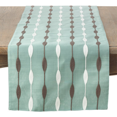 Atropos Modern Embroidery Table Runner