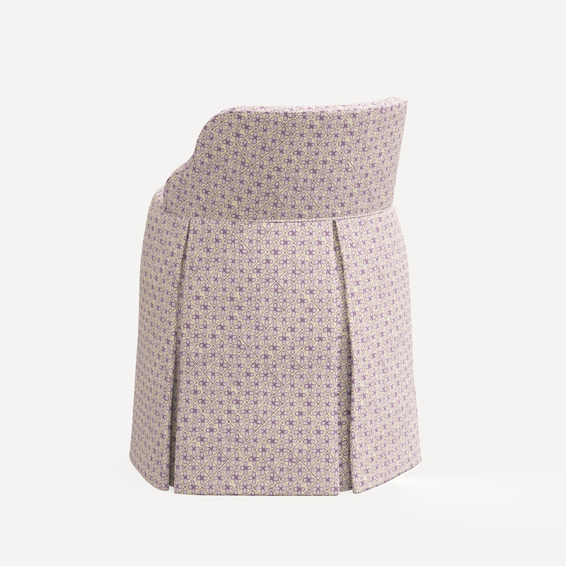 Meha Vanity Chair, Jr Aalap Lavender Geometric