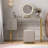 Glenwood Makeup Table and Vanities with Dresser with LED Lights Mirror