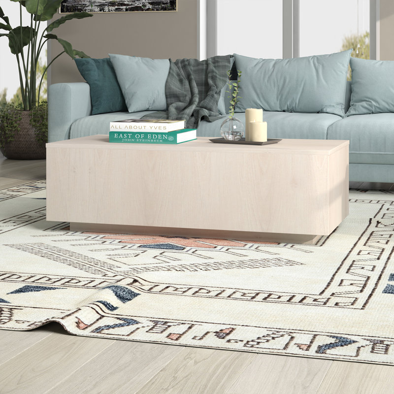 Ferrigno Solid Coffee Table, Alder White