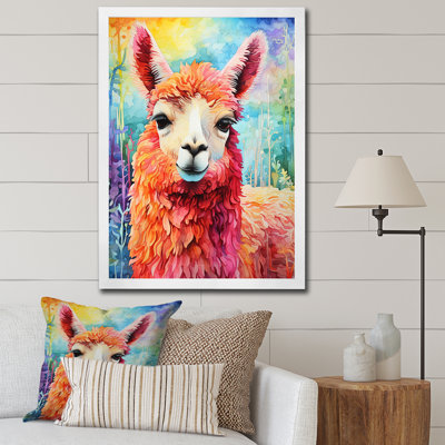 Alpaca Popart Woolen Elegance III - Alpaca Wall Art