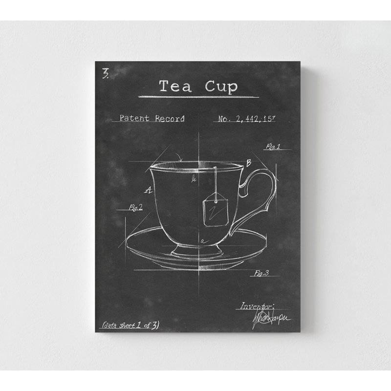 «Morning routine I» par Ethan Harper, art mural café Cuppa Time, décor de cuisine tasse à thé, impression d'art de tasse à thé murale