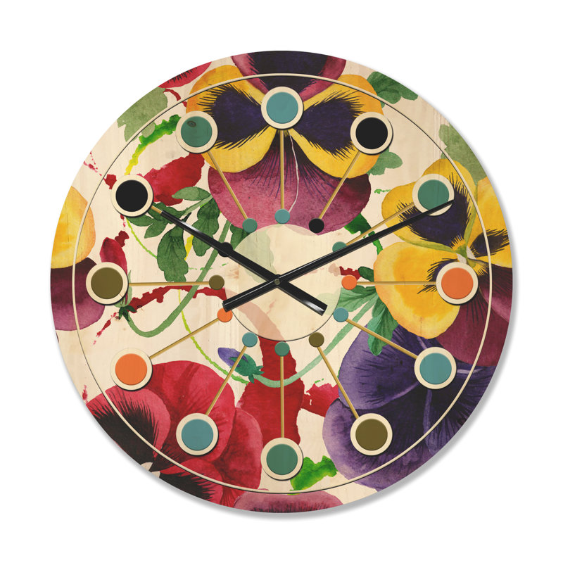 Horloge murale Floral, Moyen