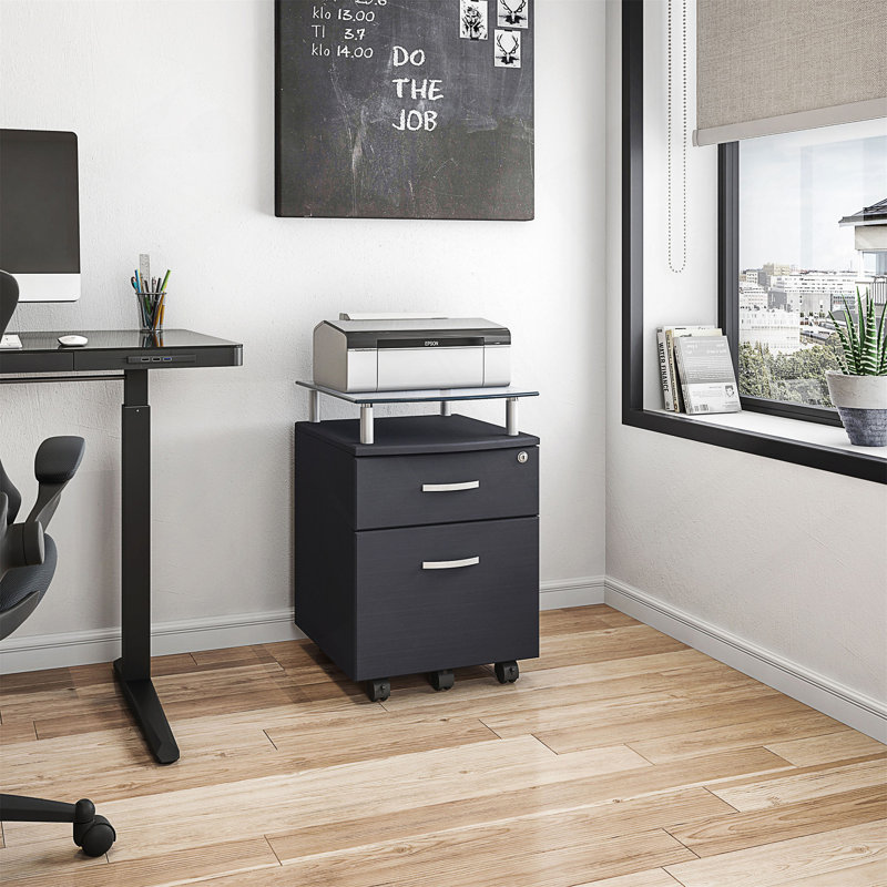 Djordi 2 -Drawer File Cabinet, Graphite