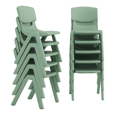 Chaises préscolaires empilables en plastique de 12 po Goddard par Flash Furniture