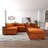 6 - Piece Upholstered Sectional-1580123835