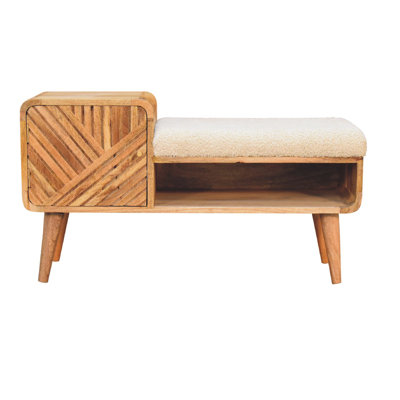 Jenascia Polyester Blend Upholstered Storage Bench