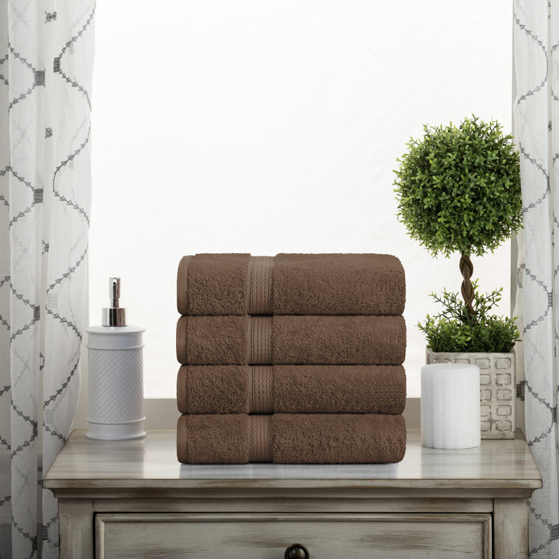 Coton luxueux et hautement absorbant Renata, Chocolat