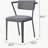 Grey open office chair