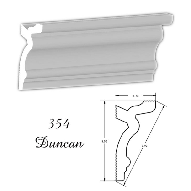 Moulure couronnée H 3,5 po x l 96 po x P 2 po