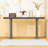 Oak Veneer Console Table-864269917