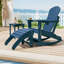 Repose-pieds en PEHD Adirondack pour l'intérieur et l'extérieur