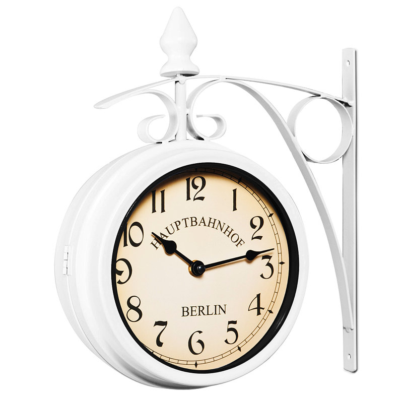 Lily 17Cm Silent Wall Clock, White