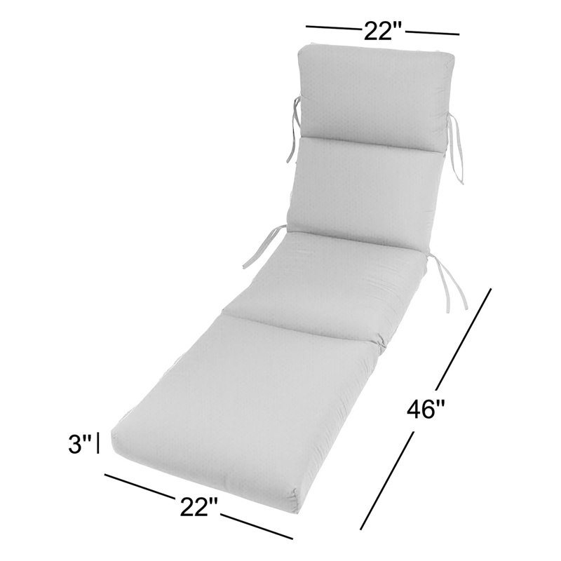 Coussin de chaise longue intérieur / extérieur Kippie Sunbrella, Toile Sunbrella® jaune tournesol