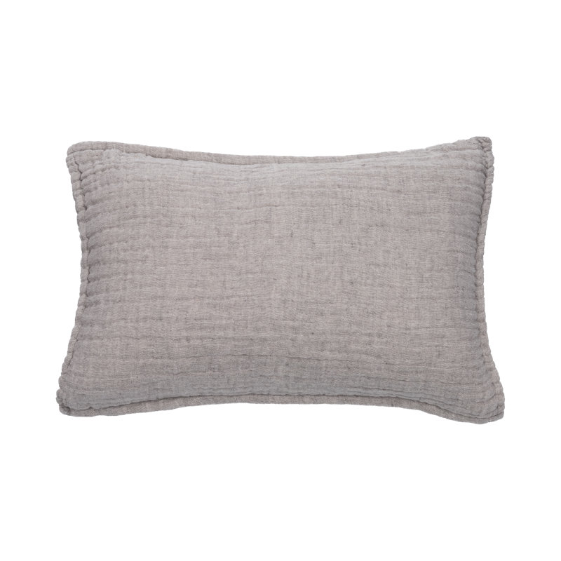 Farquhar Cotton Blend Envelope Square Oxford Pillowcase, Grey
