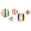 Rockland - Ensemble d'art abstrait mural rond moderne de 5