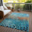 Machine Washable Indoor/Outdoor Chayil ACN1074 Blue 8' x 10' Rug-109484894