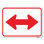 Flèche bidirectionnelle (rouge) / 24310