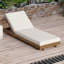 Ensemble de chaise longue en bois d'acacia massif avec coussin de salon-1500744745