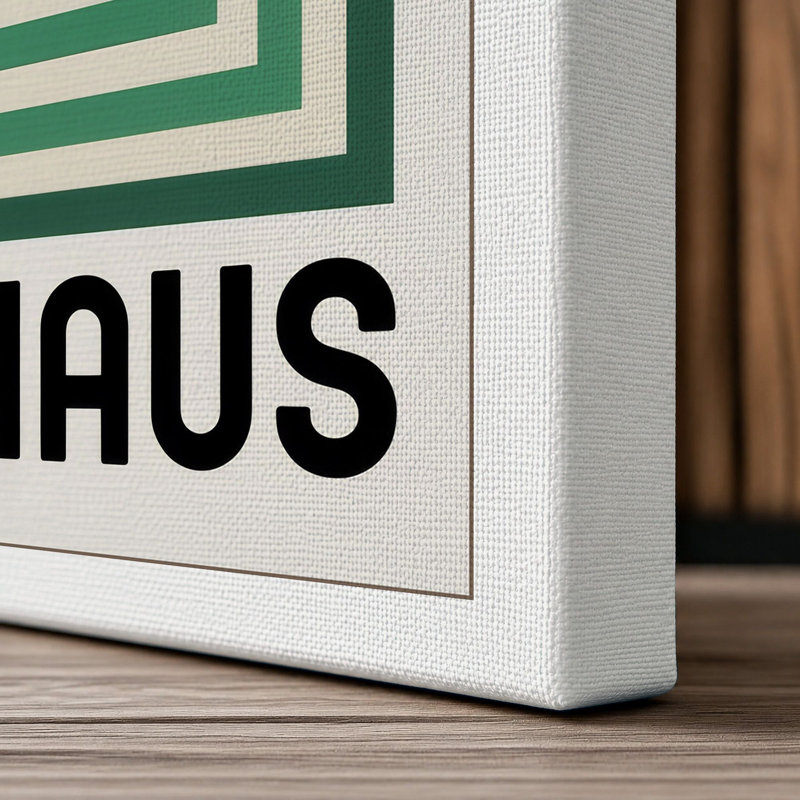Bauhaus Geometry Geometric - Wrapped Canvas, 30x20 - 76.2 x 50.8 cm, White Border