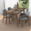 Chaise d'appoint rembourrée en bois massif Avra-954845863