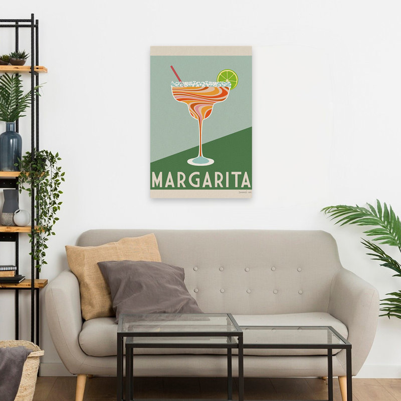Affiche de cocktail Mid-Century moderne II, H 24 po x l 16 po
