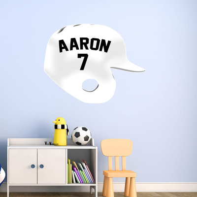 Adhésif décoratif casque de baseball
