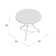 Giselle Round Marble Top Iron Base Dining Table