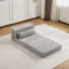 Canapé-lit convertible au sol, canapé modulaire modulaire désossé DIY, aucun assemblage requis, tissu polaire circulaire, canapé simple surdimensionné avec 1 coussin-1435337810