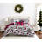Merry Town White/Green/Red Microfiber Reversible Comforter Set-832162595