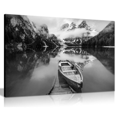 Lake Braies - Wrapped Canvas Art Prints