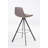 Swivel Upholstered Counter Stool with Metal Frame-40925060-40925061-44645335