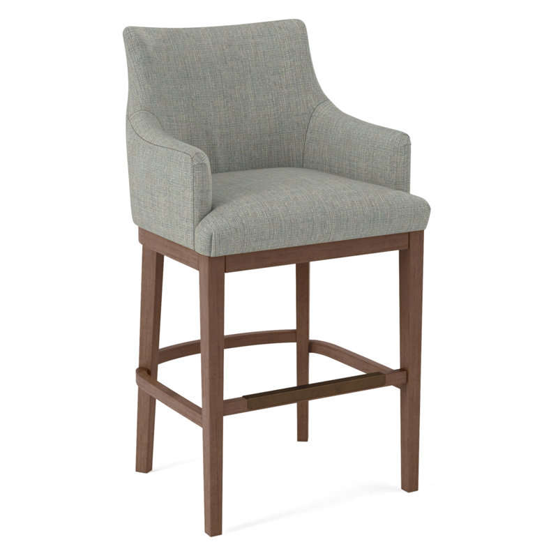 Upholstered Stool, 61558-61, English Saddle