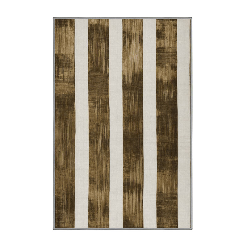 Tapis botanique lavable à la machine, Rectangle 5 pi x 7 pi