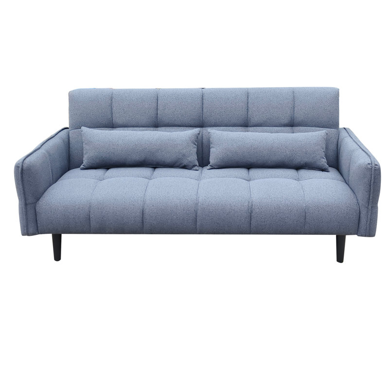 3 Seater Linen Sofa Bed, Grey
