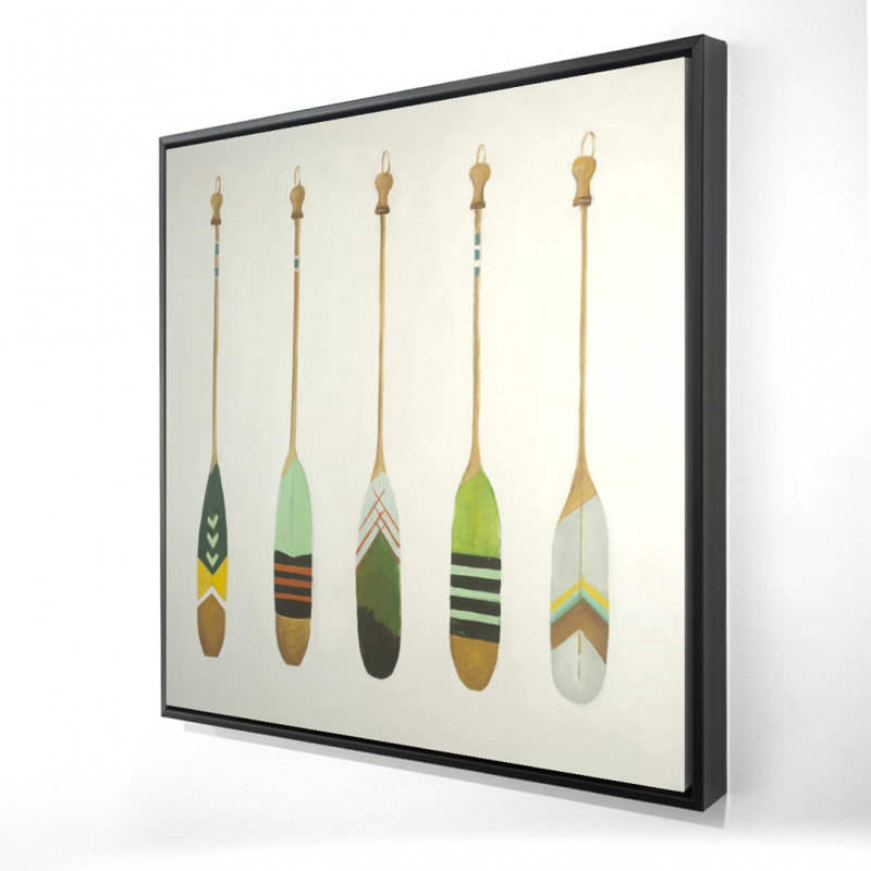 " Colorful Nautical Oars "