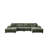 Convertible U-Shaped Combination Sofa