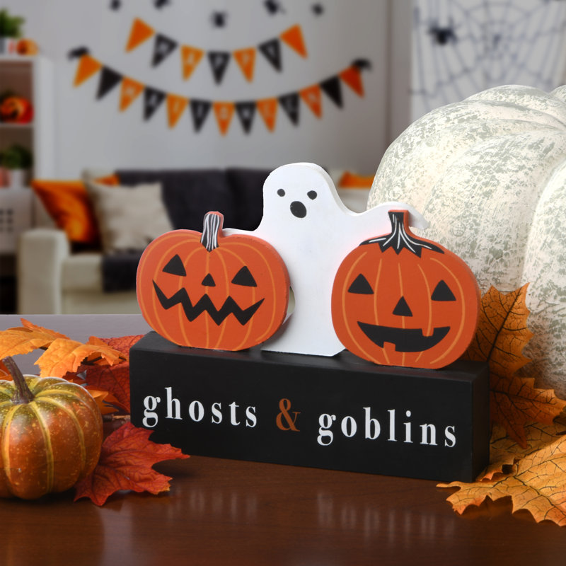 The Holiday Aisle® Halloween Table Sign & Reviews | Wayfair