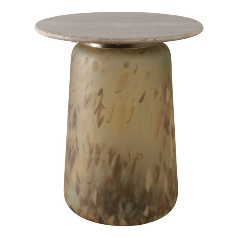 Table d'appoint élégante en verre avec design sculptural Table d'appoint moderne et élégante pour des espaces de décoration polyvalents