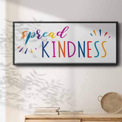 Rainbow Kindness- Framed Canvas