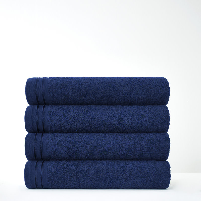 4pk Wilsford Bath Sheet 75x135, Royal Blue