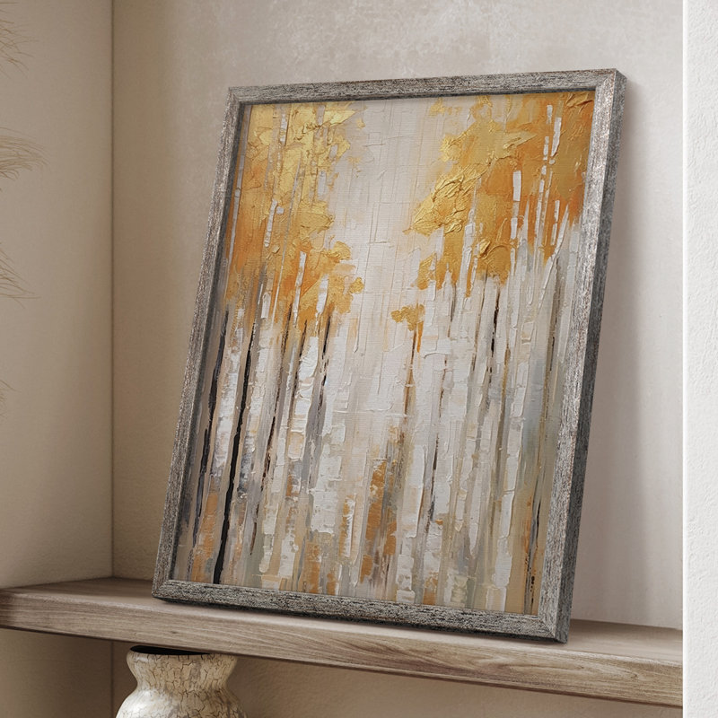 ABSTRACT Series CMXLII, reproduction encadrée - bois massif, H 11 po x l 9 po