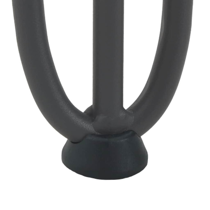 Aurbree Table Leg, 10cm H x 12cm W x 12cm D, Anthracite