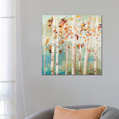 Fall Birch Trees by Allison Pearce - Painting on Canvas