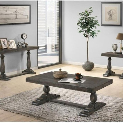 Table basse transitionnelle en bois