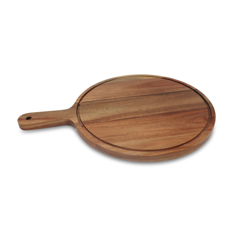 Dôme à gâteaux en verre avec base en bois