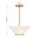 Hashimoto 3-Light Convertible Semi-Flush or Pendant 