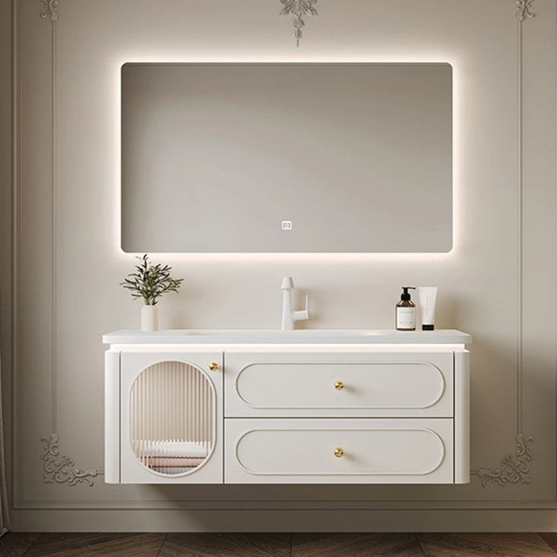 Meuble-lavabo moderne et élégant, Blanc