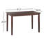 Table de salle à manger rectangulaire en bois massif Donald