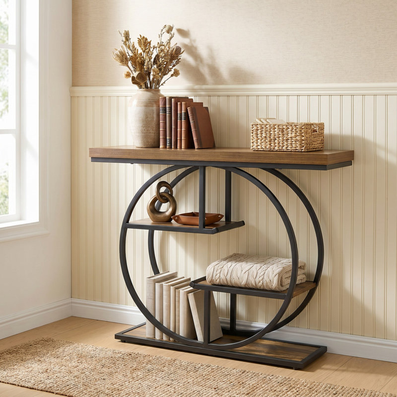 9.8cm Console Table, Brown
